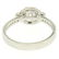 14k Solid White Gold 0.85 ctw Round Pave Set Diamond & - 6