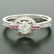 14k Solid White Gold 0.85 ctw Round Pave Set Diamond & - 7