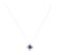 2.55 ctw Blue Sapphire And Diamond Pendant And Chain - - 2