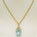 14kt Yellow Gold 16.14 ctw Aquamarine and Diamond 18" - 2