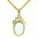 14kt Yellow Gold 16.14 ctw Aquamarine and Diamond 18" - 5