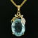 14kt Yellow Gold 16.14 ctw Aquamarine and Diamond 18" - 6