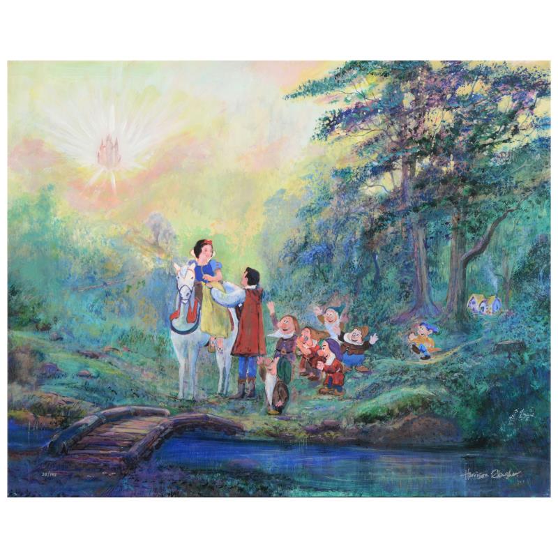 Someday Prince Will Come by Ellenshaw, Harrison: "Someday My Prince Will Come" is a limited edition giclee on stretched canvas, numbered 33 out of 195 and hand signed by Harrison Ellenshaw! This piece is licensed by Disney Fine Art. Includes Certifi