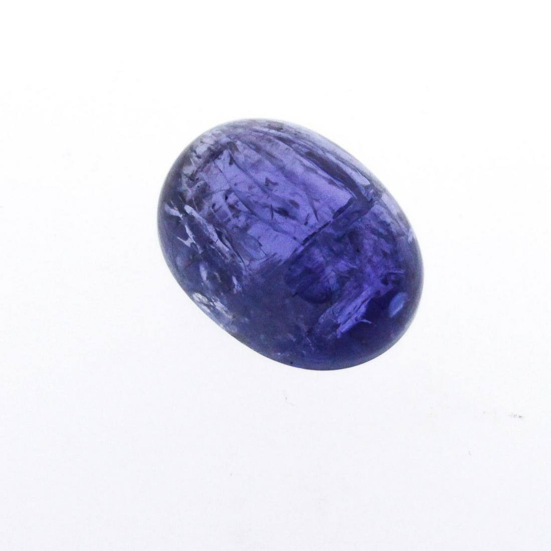 24.21 ctw. One Oval Cabochon Cut Tanzanite: 24.21ctw. One Oval Cabochon Cut Tanzanite . Westfield Appraised.