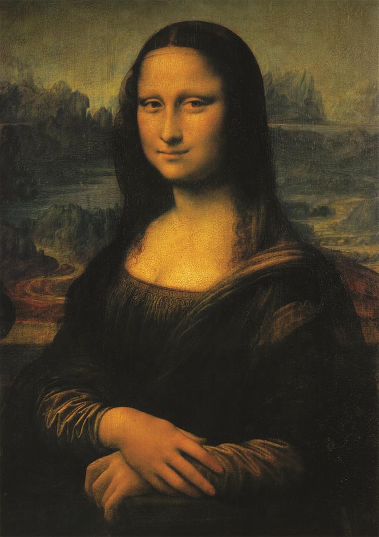 Mona Lisa BY Leonardo Da Vinci: Artist: Leonardo Da Vinci - Title: Mona Lisa - Medium: Fine Art Giclee on Canvas - Image Size: Approximately 32 inches x 22.5 inches - Framed: Unframed on Unstretched Canvas - Leonardo da Vinci is one