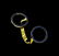 Sapphire and CZ Circle Ring - Gold Plated - 4