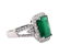 4.81 ctw Emerald and Diamond Ring - Platinum - 2