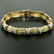 14K Two Tone Gold 1.35 ctw Round Diamond Textured X O - 3