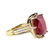 11.63 ctw Ruby and Diamond Ring - 14KT Yellow Gold - 2