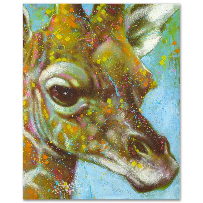 Heightened Alert by Fishwick, Stephen: With bright colors and expressive lines, Stephen Fishwick puts a unique spin on pop culture portraits. "Heightened Alert" is a limited edition giclee on stretched canvas, numbered and bears the artist