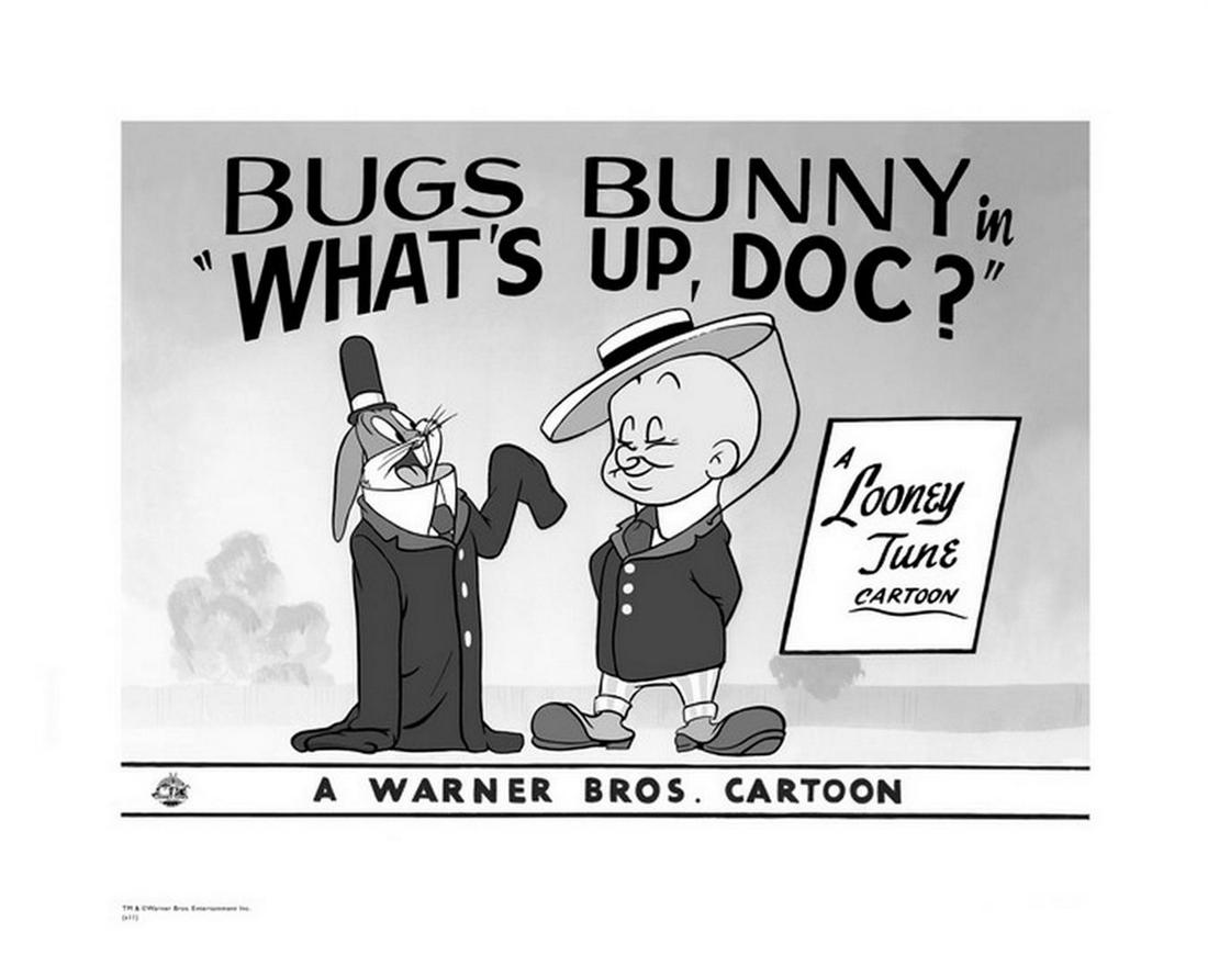 Warner Brothers Hologram What's Up Doc Elmer: Artist: Warner Brothers - Title: What's Up Doc Elmer - Medium: Giclee on Fine Art Paper - Limited Edition: 500 - Image Size: Approximately 12 Inches x 16 inches - Paper Size: Approximately 16 inches x