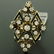 14k Yellow Gold .90 ctw Round Diamond Black Enamel - 2