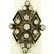 14k Yellow Gold .90 ctw Round Diamond Black Enamel - 4