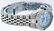 Rolex Ladies Stainless Steel Diamond Lugs Blue MOP - 4