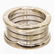 Bvlgari 18K White Gold B.zero1 Triple Ring 48 - 3