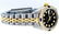 Rolex Ladies 2 Tone Black Diamond & Sapphire Datejust - 3