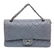 Chanel Baby Blue Lambskin Leather Classic Medium Double