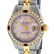 Rolex Ladies 2 Tone 14K Ice Pink Diamond & Ruby