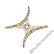 18kt Rose Gold 0.60 ctw Princess and Round Diamond