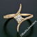 18kt Rose Gold 0.60 ctw Princess and Round Diamond - 2