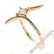 18kt Rose Gold 0.60 ctw Princess and Round Diamond - 6