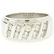 Men's 14k White Gold 1.00 ctw Round Diamond Diagonal