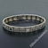 Art Deco Etched 14kt White Gold Diamond and Sapphire - 2