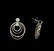 1.14 ctw Diamond Earrings - 14KT Rose and White Gold - 2