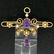 Victorian 15kt Yellow Gold Old Cut Amethyst and Seed - 3