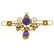 Victorian 15kt Yellow Gold Old Cut Amethyst and Seed - 4