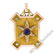 Victorian 15kt Gold 4.40 ctw Amethyst and Diamond Large