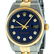 Rolex Mens 2 Tone 14K Blue Diamond 36MM Datejust - 2