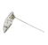 Platinum 1.00 ctw Sapphire and Diamond Brooch - 3