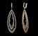 14KT Rose Gold 3.75 ctw Diamond Earrings - 2