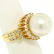 18K Yellow Gold 13.3mm South Sea Pearl Ring w/ - 7