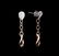 0.34 ctw Diamond Earrings - 14KT Two-Tone Gold - 2