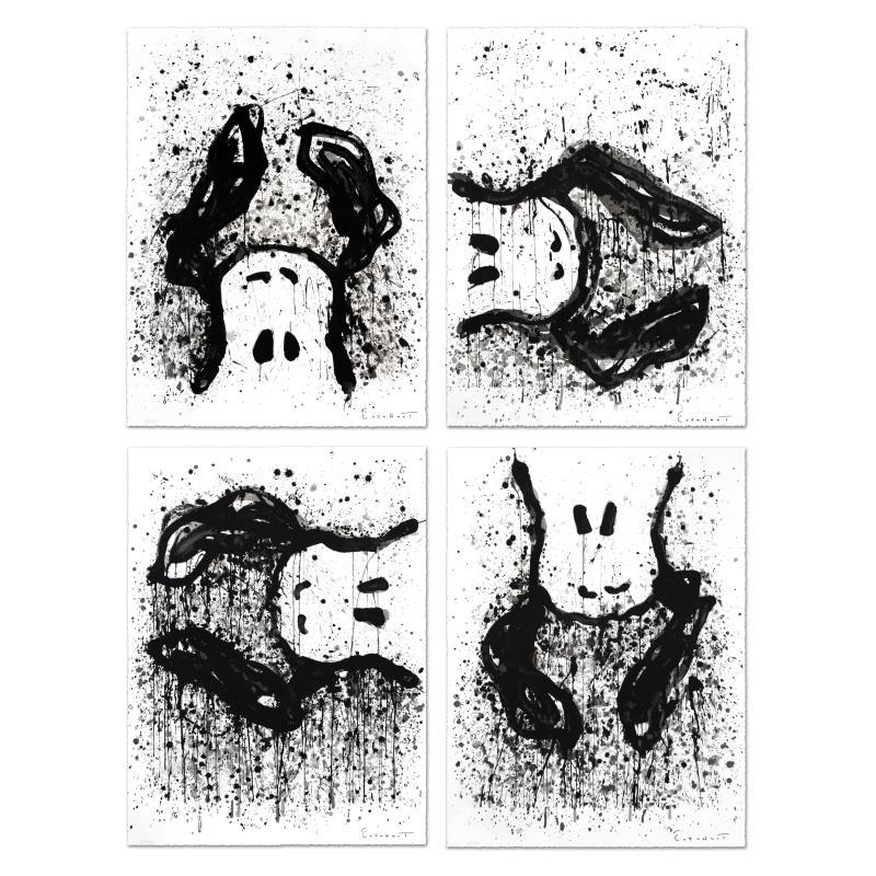Watchdog Suite - Matching #'s by Everhart, Tom: "Watchdog 3 O'Clock, Watchdog 6 O'Clock, Watchdog 9 O'Clock and Watchdog 12 O'Clock" are all in a Matched Suite of Four limited edition hand pulled original lithographs on museum quality deckle-edge p