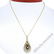 14kt Yellow Gold 1.22 ctw Diamond and Sapphire Tear - 3