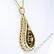 14kt Yellow Gold 1.22 ctw Diamond and Sapphire Tear - 5