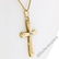 Italian 18kt Yellow Gold Round Diamond Polished Cross - 5