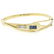 Antique Art Deco 14k Yellow Gold and Platinum Sapphire