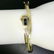 Antique Art Deco 14k Yellow Gold and Platinum Sapphire - 5
