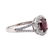 1.00 ctw Ruby and Diamond Ring - 14KT White Gold - 2