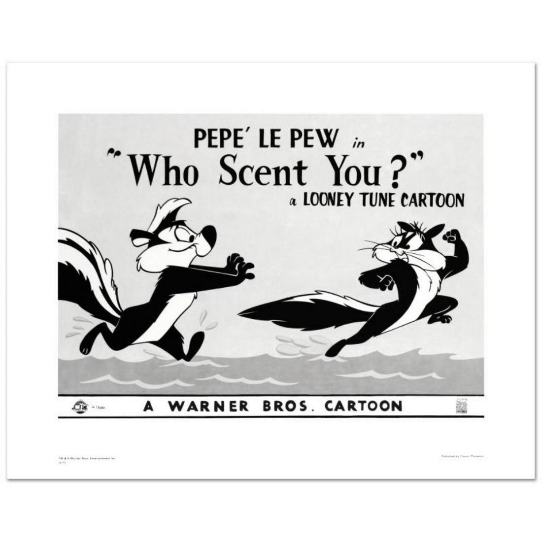 Who Scent You by Looney Tunes: "Who Scent You" is a limited edition giclee on paper from Warner Bros., numbered with hologram seal of Authenticity. Also, includes Certificate of Authenticity! Measures approx. 20" x 16" (with border