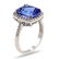 4.39 ctw Tanzanite and 0.29 ctw Diamond 18K White Gold - 2