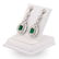 2.25 ctw Emerald and 2.55 ctw Diamond 14K White Gold - 3