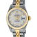 Rolex Ladies Quickset 2 Tone 18K Silver Diamond