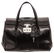 Gucci Black Snakeskin Lady Lock Top Handle Tote