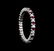 0.90 ctw Ruby and Diamond Ring - 14KT White Gold - 2