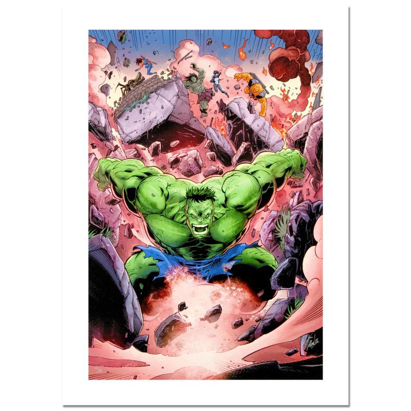 Skaar: Son of Hulk #11 by Stan Lee - Marvel Comics: A piece of comic book history, this limited edition print, drawn by Ron Lim, depicts the classic character The Hulk. Best known for working on Marvels "cosmic" titles, like the Silver Surfer, Ron Lim 